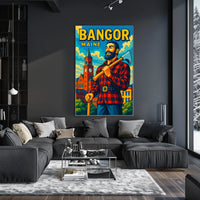 Bangor, Maine Lumberjack Spirit Poster
