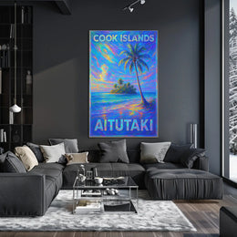 Aitutaki Cook Islands Paradise Poster
