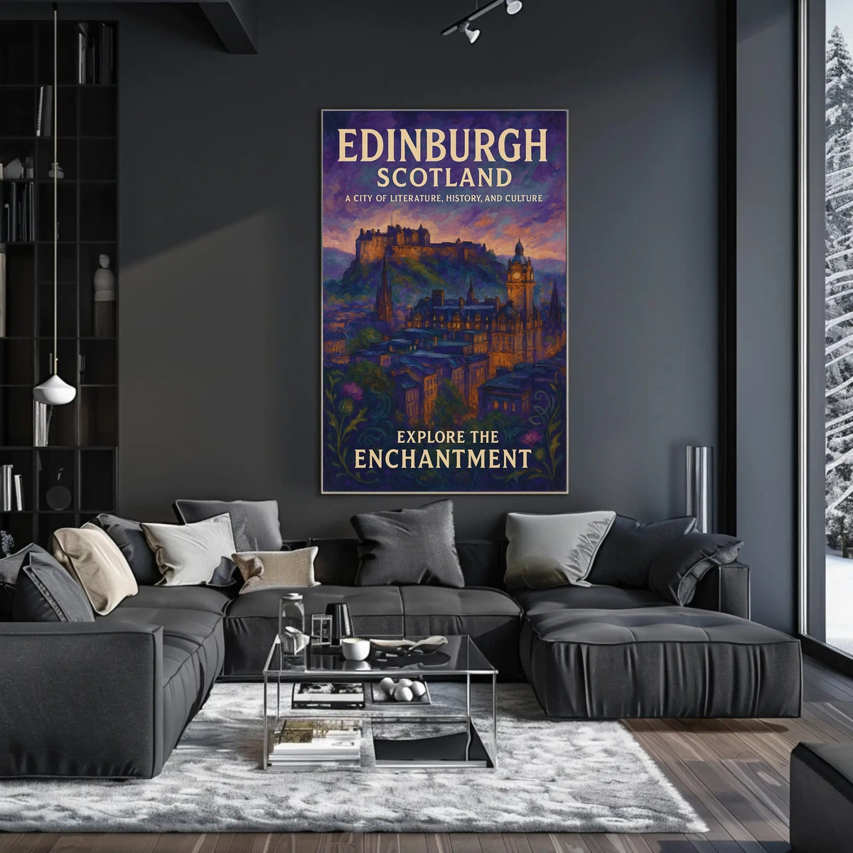 Edinburgh Poster Captivating Wall Art for Travel Lovers