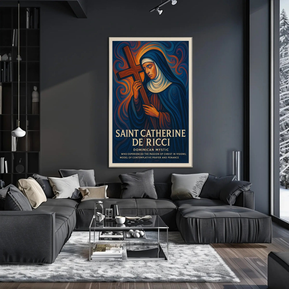 Saint Catherine de Ricci Dominican Mystic Poster