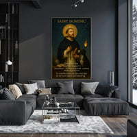 Saint Dominic Classic Vintage Religious Heritage Poster