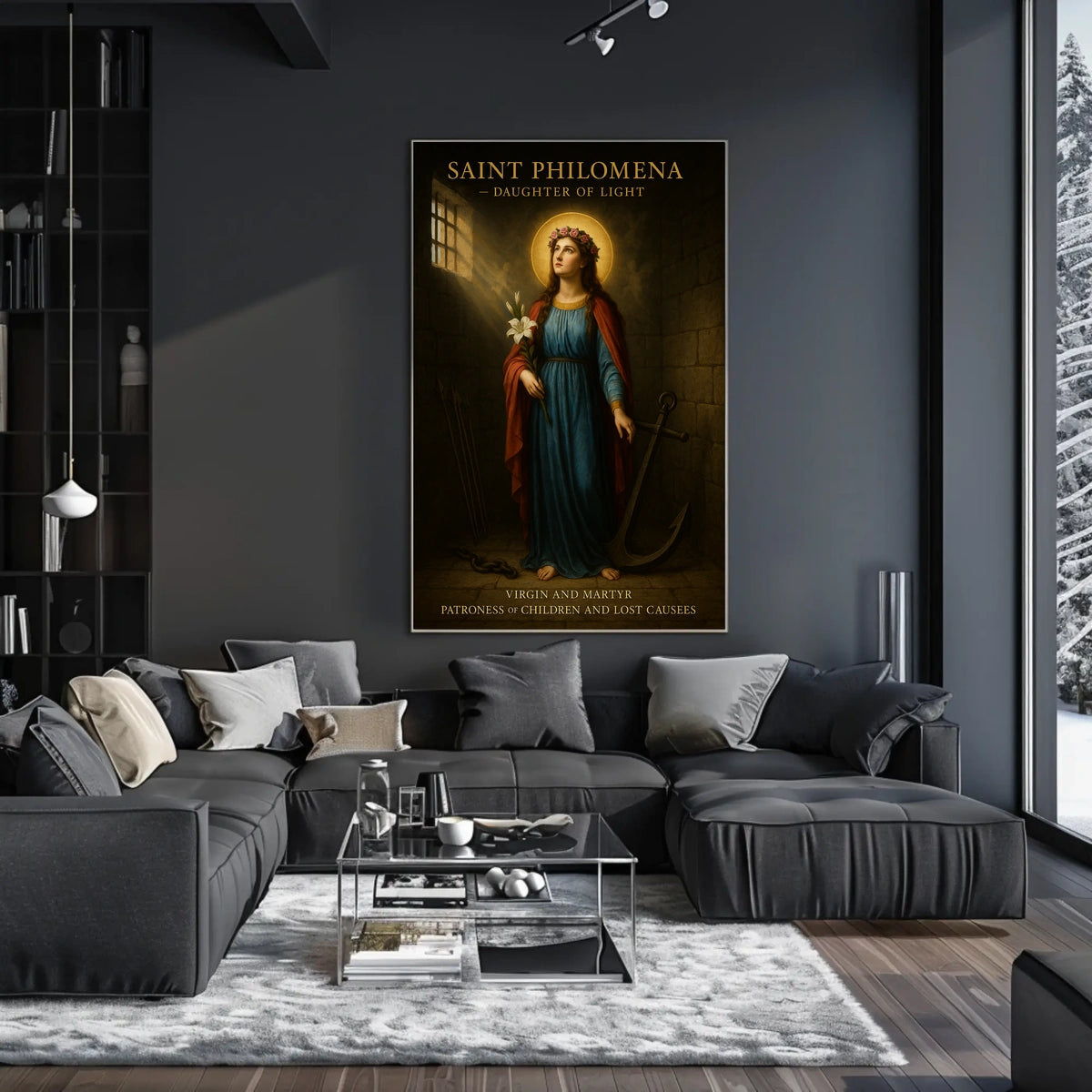St. Philomena Devotional Art Print - Cultural Poster