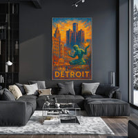 Spirit of Detroit Poster