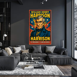 William Henry Harrison Ninth President Poster Wall Art