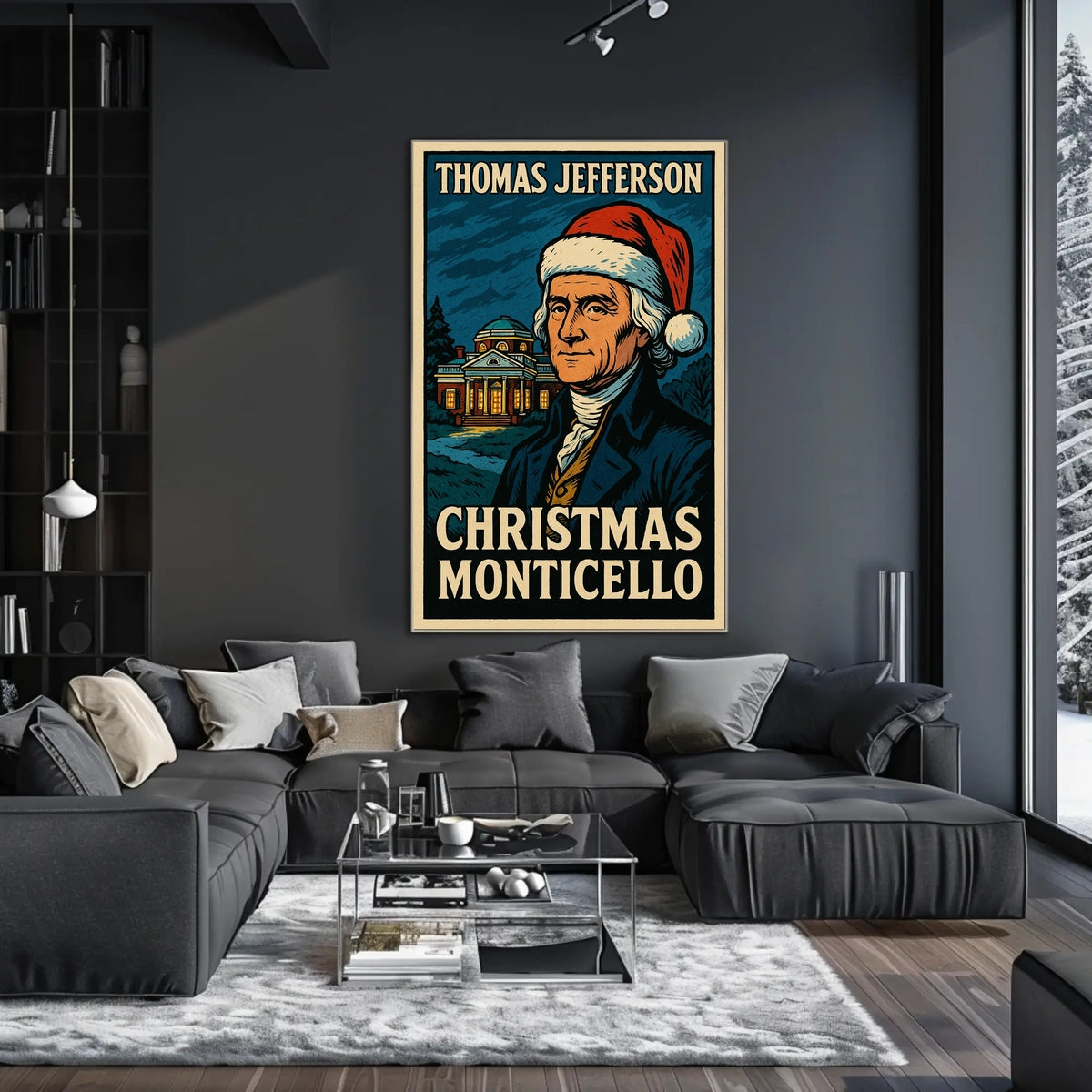 Thomas Jefferson Christmas At Poster
