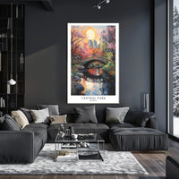 Central Park Autumn Impressionism Urban or Cityscape Poster PosterGoat