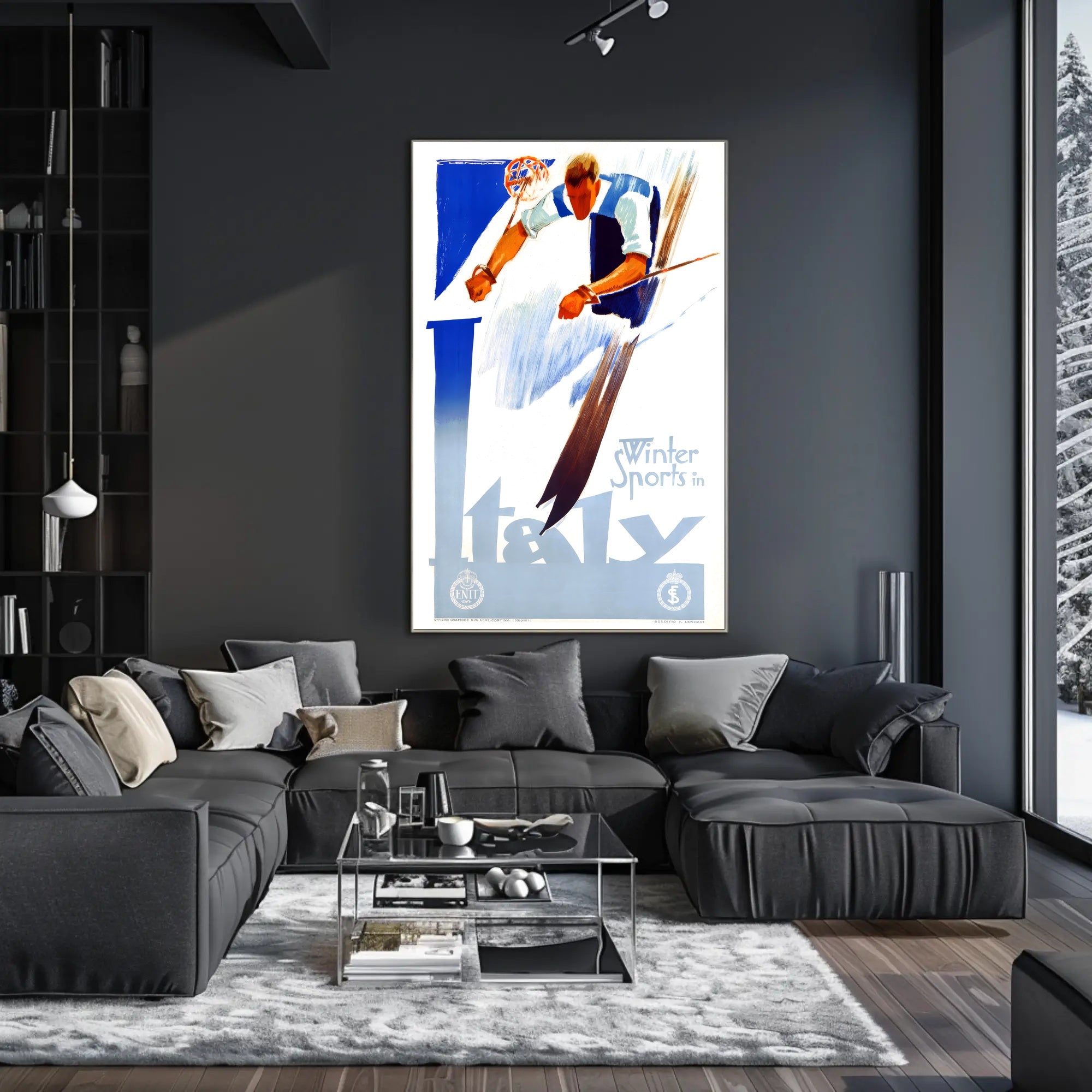 Winter Sports in Italy Poster PosterGoat