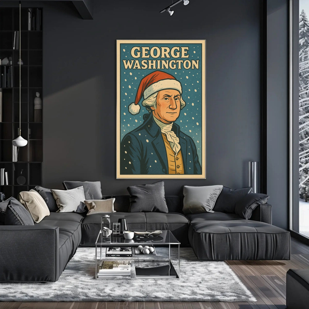 George Washington Festive Portrait Poster