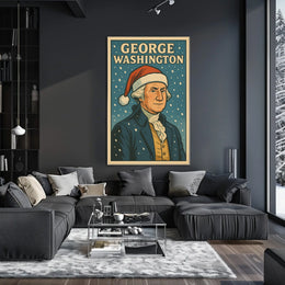 George Washington Festive Portrait Poster