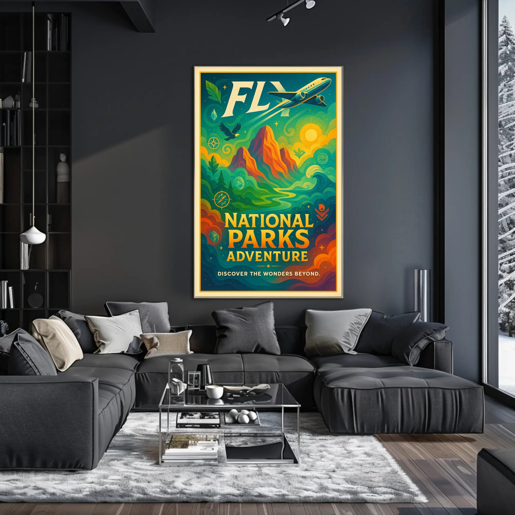 National Parks Adventure Poster Travel Wall Art