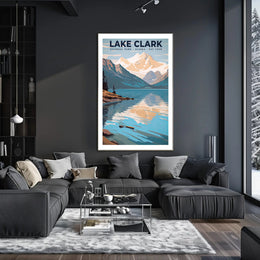 Lake Clark National Park Poster Scenic Travel Print