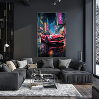 Urban Night Drive Poster PosterGoat
