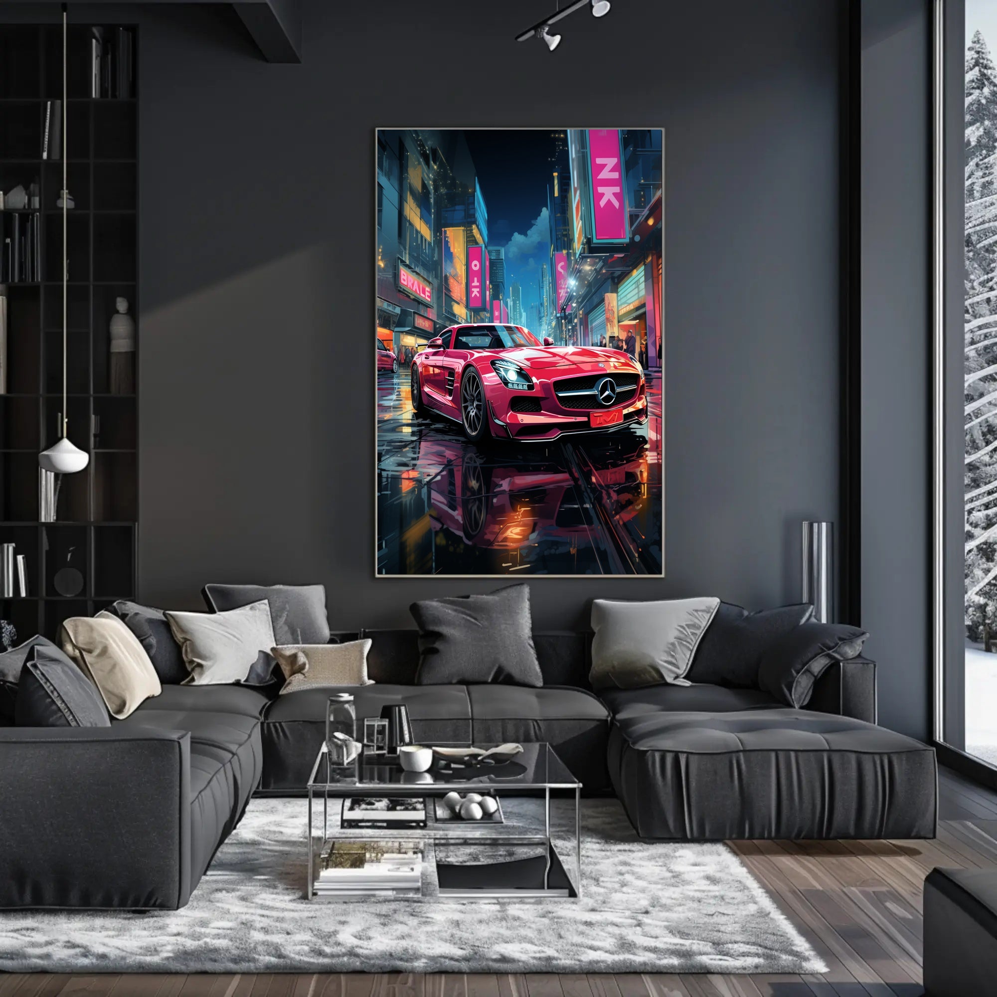 Urban Night Drive Poster PosterGoat