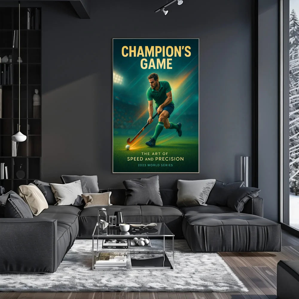 Champion's Game Action-Packed Sports Poster PosterGoat