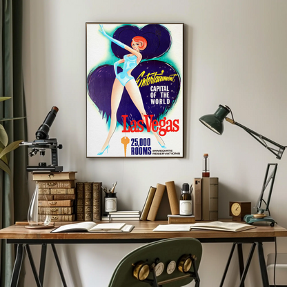 Las Vegas Entertainment Capital Vintage Poster