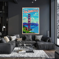 San Francisco Bridge Art Poster