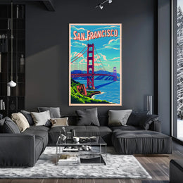 San Francisco Bridge Art Poster