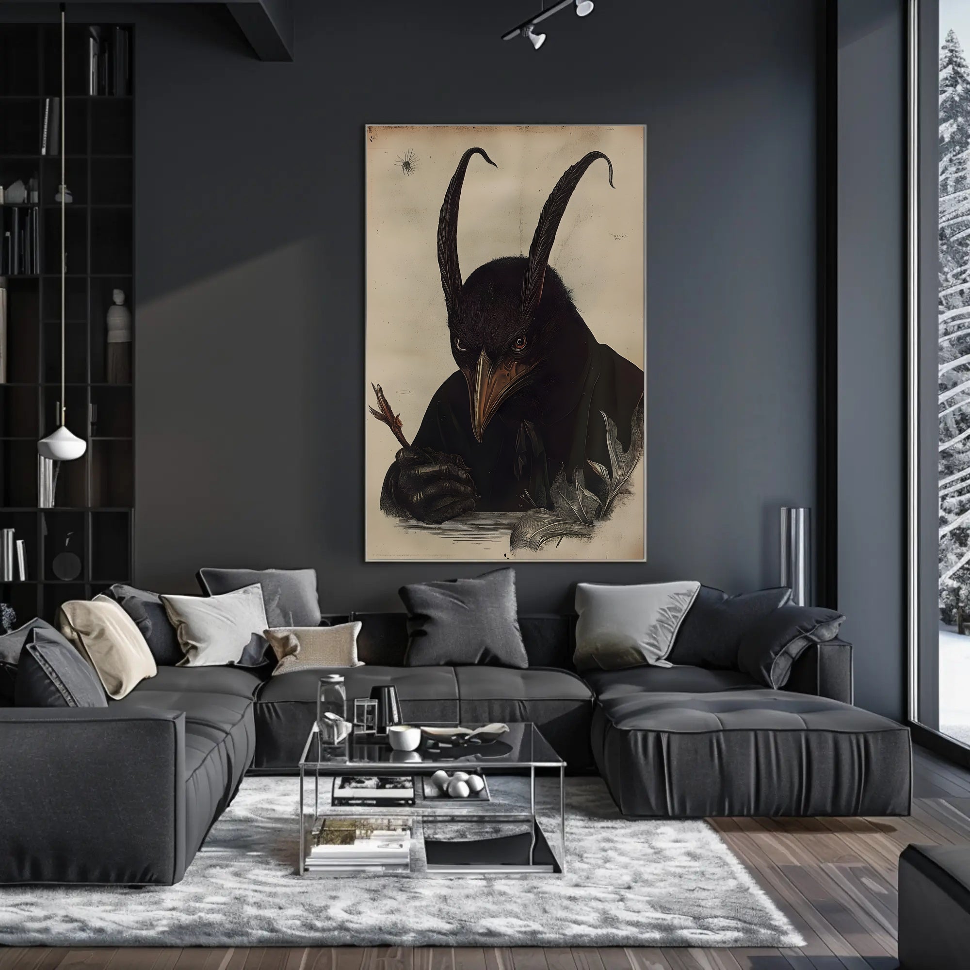 Surreal Anthropomorphic Creature Fantasy Art Poster PosterGoat