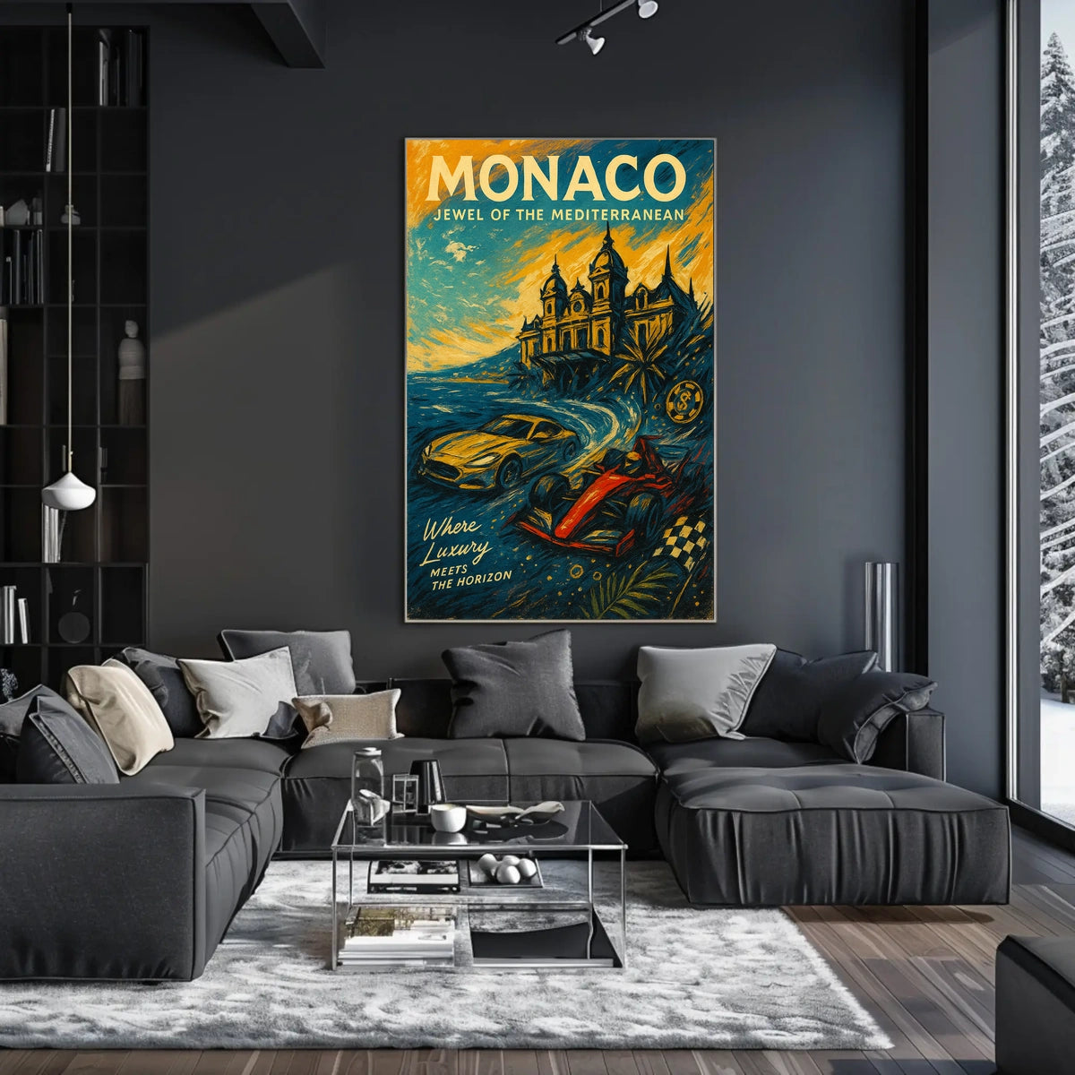 Monaco Jewel of the Mediterranean Poster