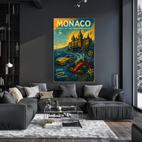 Monaco Jewel of the Mediterranean Poster