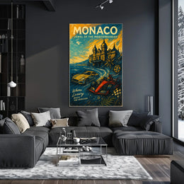 Monaco Jewel of the Mediterranean Poster