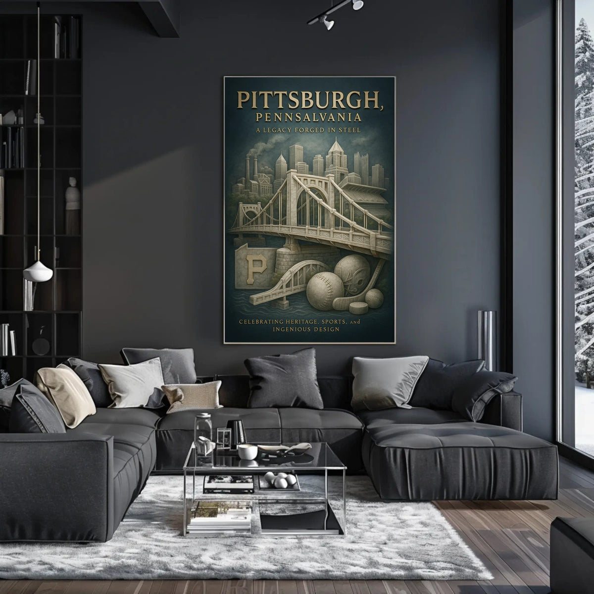 Pittsburgh, Pennsylvania A Legacy Forged in Steel Poster