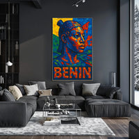 Benin Mosaic Art Poster