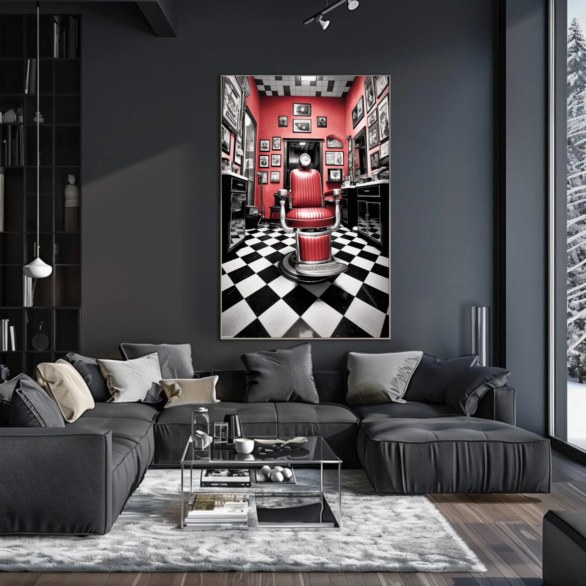 Classic Barber Shop Ambiance Poster