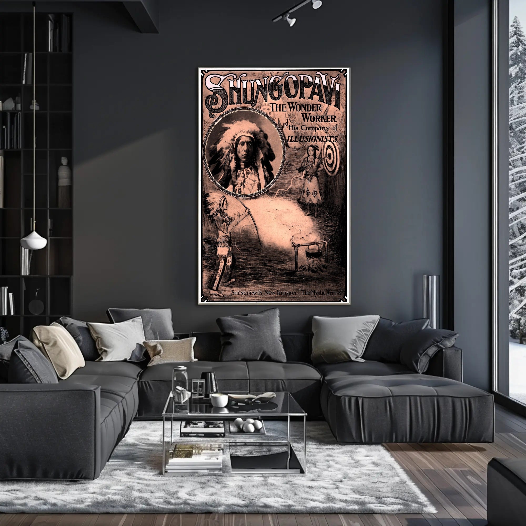 Mystical Native American Magic Show Cultural Heritage Poster