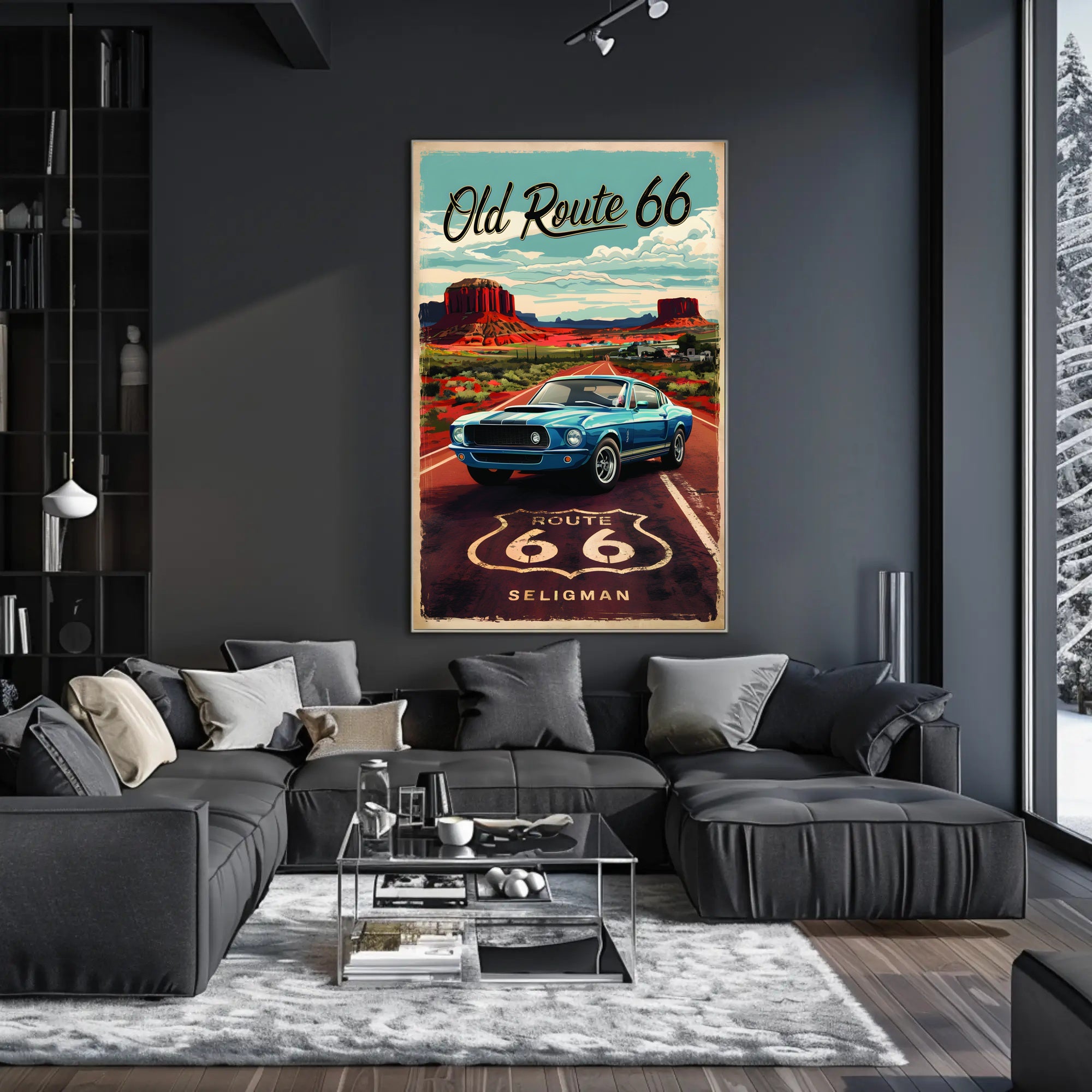 Journey on Old Route 66 Poster