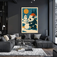Winter Wonderland with Pandas Poster