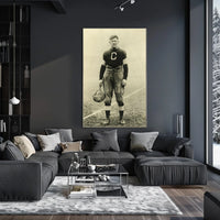 Vintage Football Legend Poster