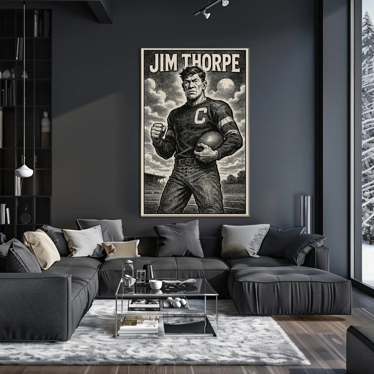 Jim Thorpe Legendary Athlete Poster