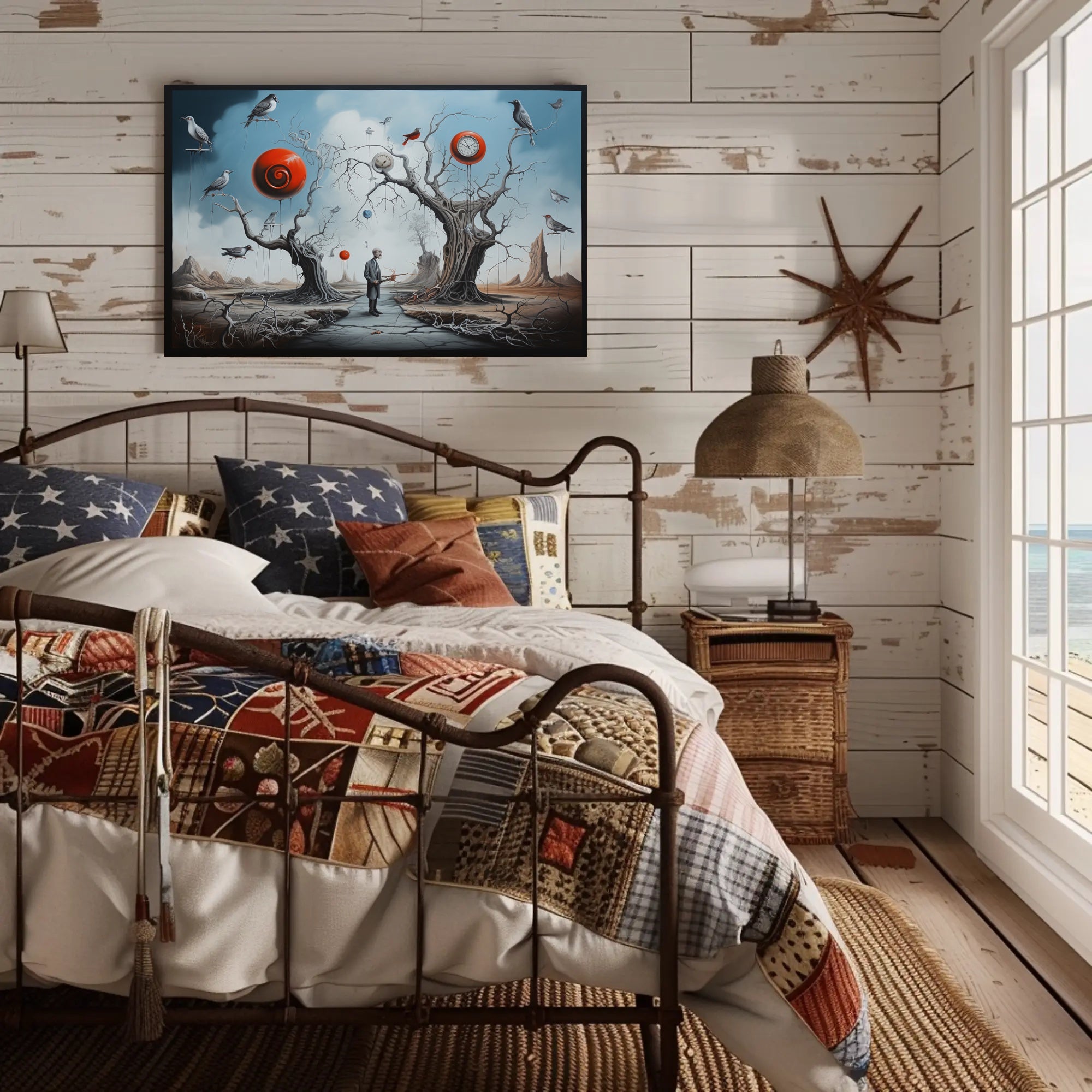 Dreamlike Surreal Art with Whimsical Elements - Artistic Poster