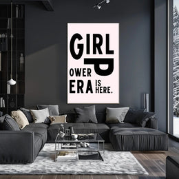 Girl Power Era Feminist Motivational Quote Poster PosterGoat