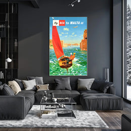 Fly Bea To Malta Poster