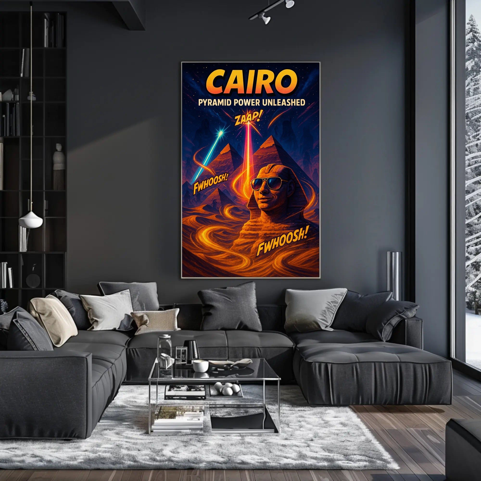 Cairo – Pyramid Power Unleashed Poster PosterGoat