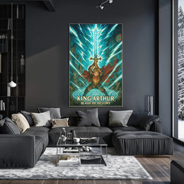 King Arthur Excalibur Fantasy Mythology Poster