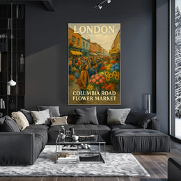 Columbia Road Flower Market Poster