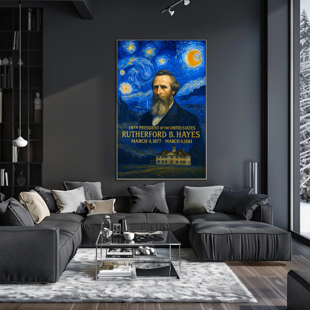 Rutherford B. Hayes 19th President of the United States Presidential Masterpiece Series Poster