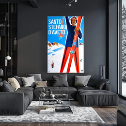 Santo Stefano dAveto Ski Poster