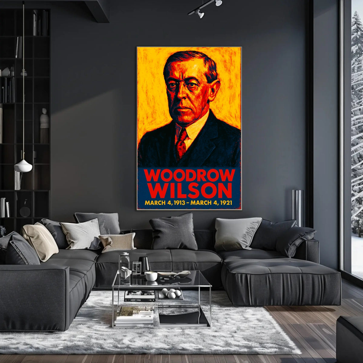Woodrow Wilson Presidential Term Poster