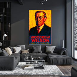 Woodrow Wilson Presidential Term Poster