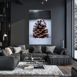 Winter Pinecone Poster