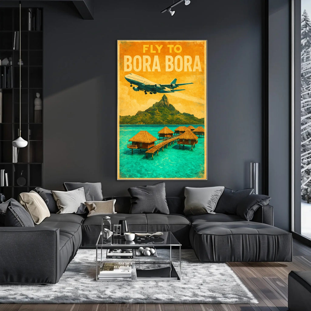 Fly To Bora Bora Poster