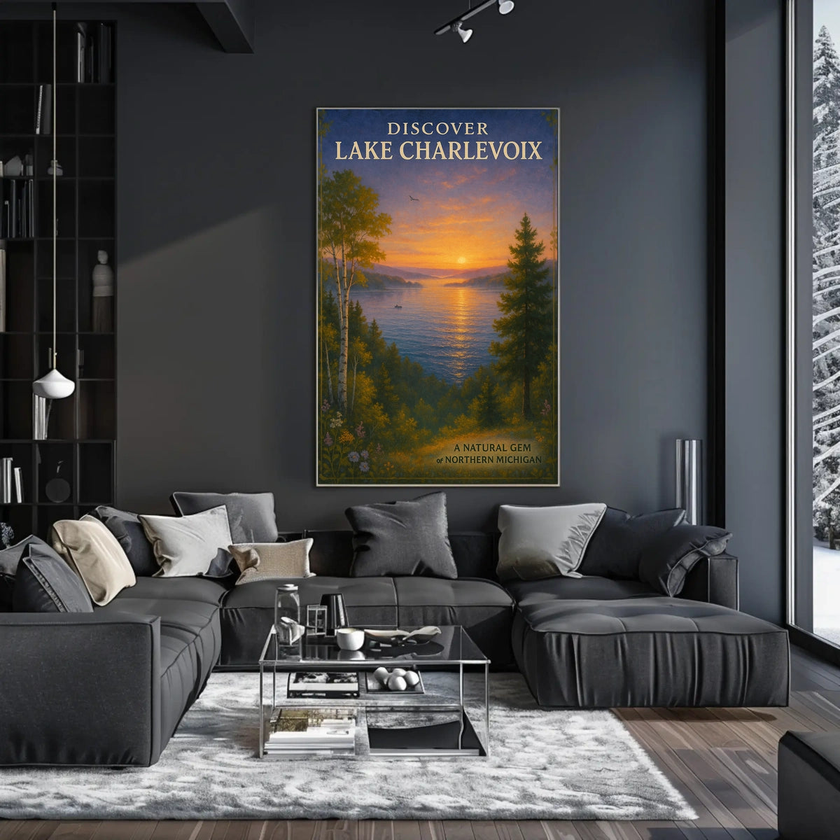 Discover Lake Charlevoix Travel Poster