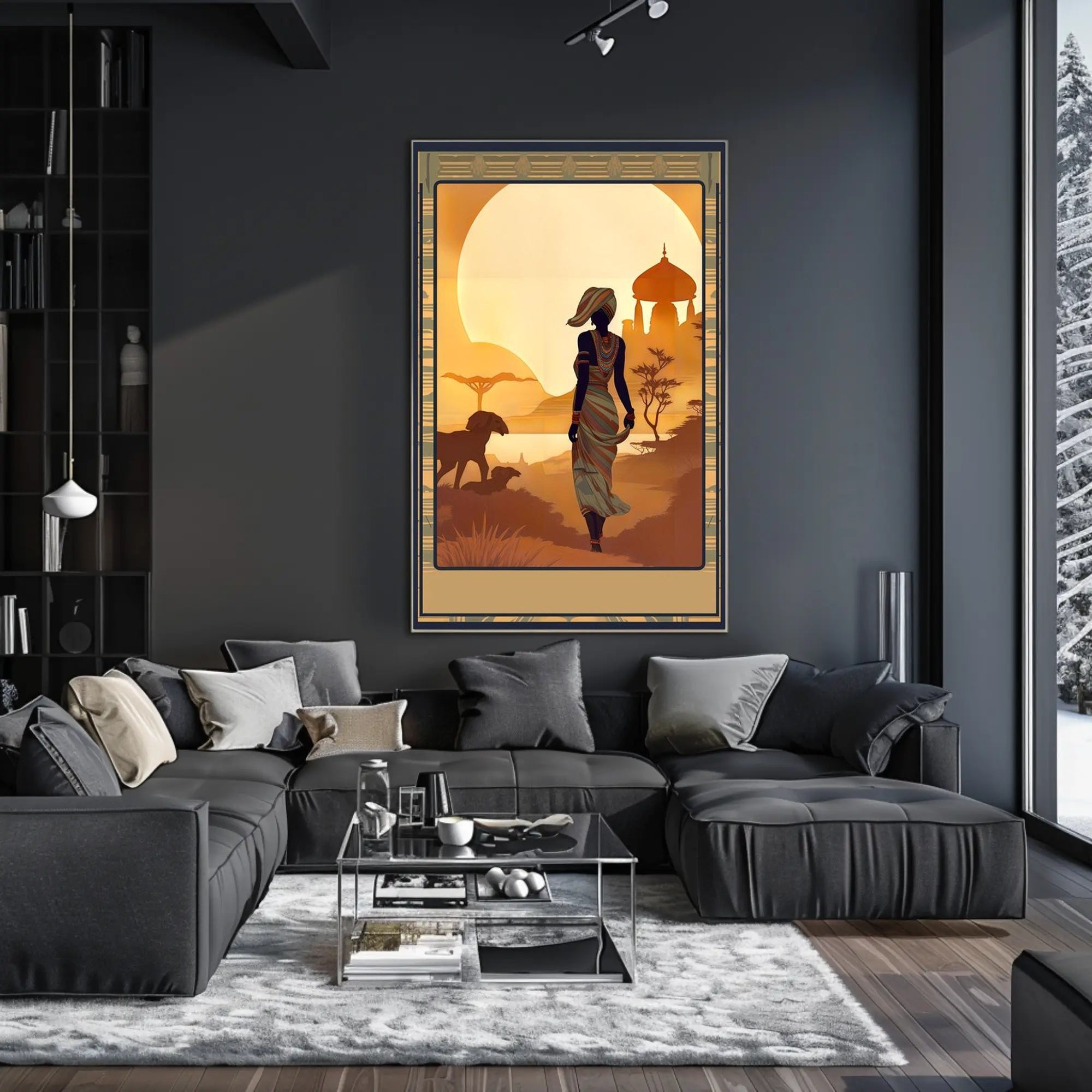 Sunset Silhouette Poster