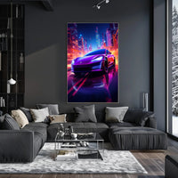 Futuristic Urban Drive Poster PosterGoat