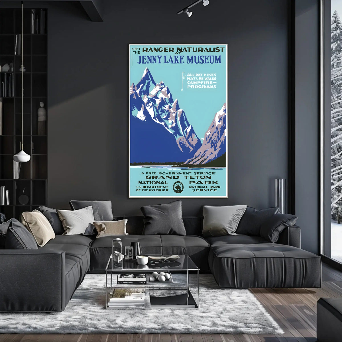 Jenny Lake Museum Grand Teton National Poster
