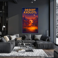 Desert Axolotl Poster